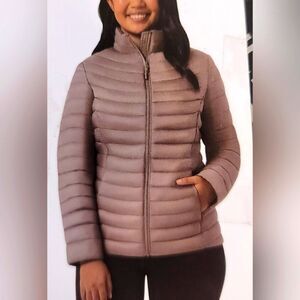 NWT 32 DEGREES LADIES TAN TAUPE. ISH.  DOWN COAT PUFFET SIZE SMALL